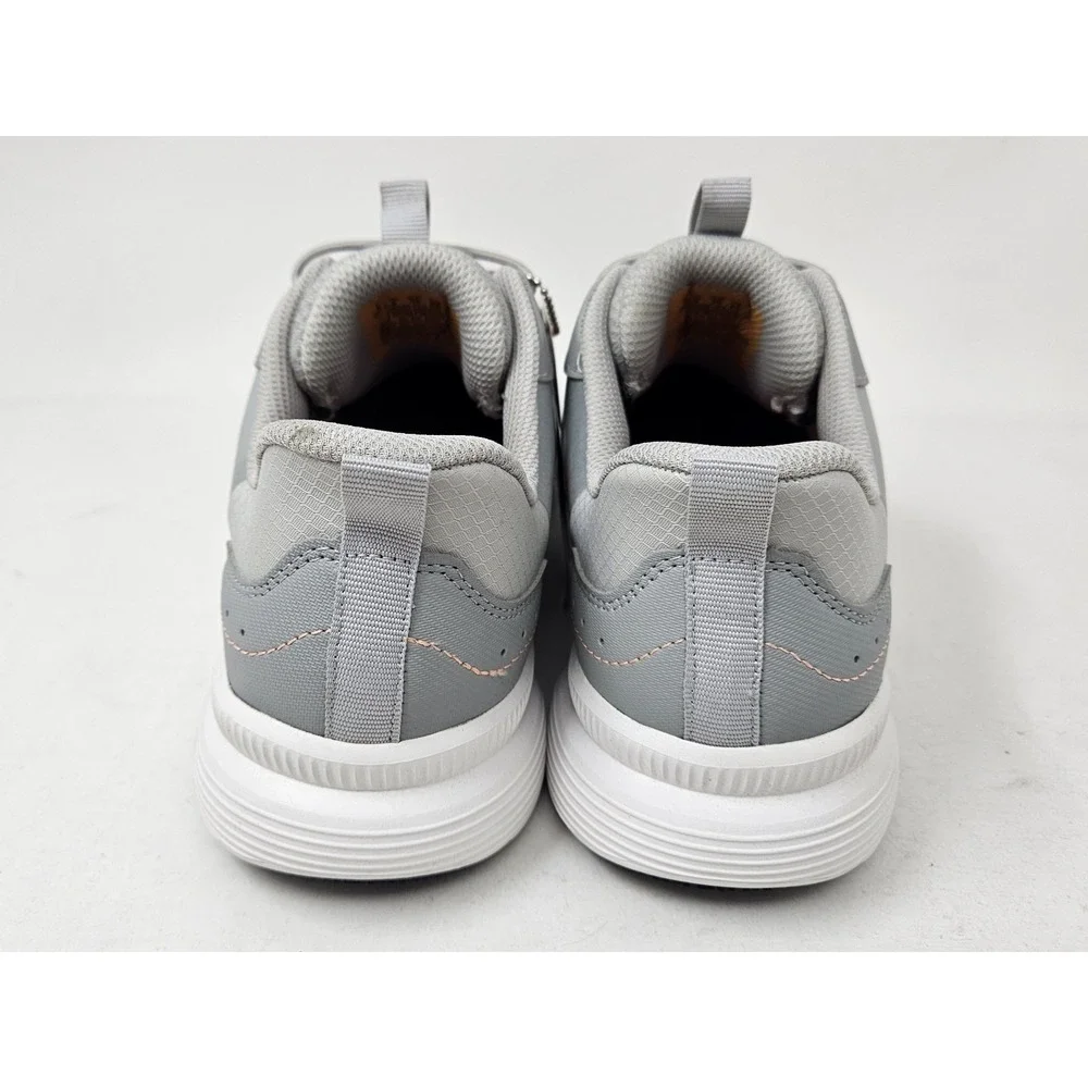 Skechers Work Carbix Yunia Slip-In Work Shoes Gray/Coral Women's Sz‎ 8 NEW/BLEM